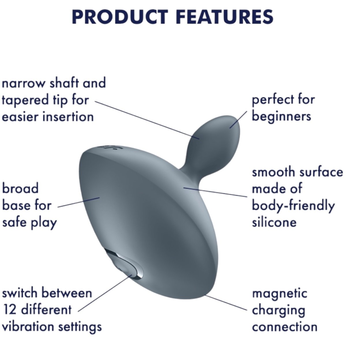 Satisfyer Booty Absolute Beginners 4 Rechargeable Vibrating Anal Plug