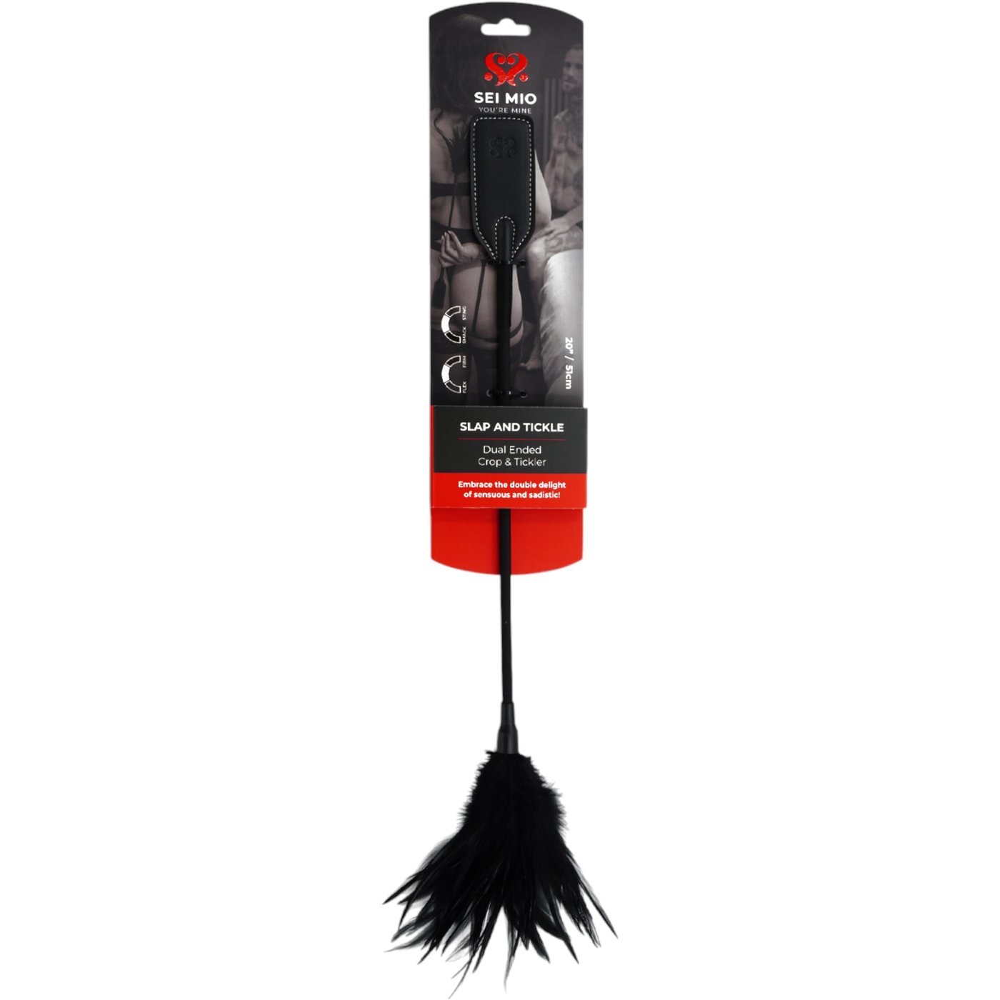 Sei Mio Slap and Tickle Dual Ended Crop And Tickler
