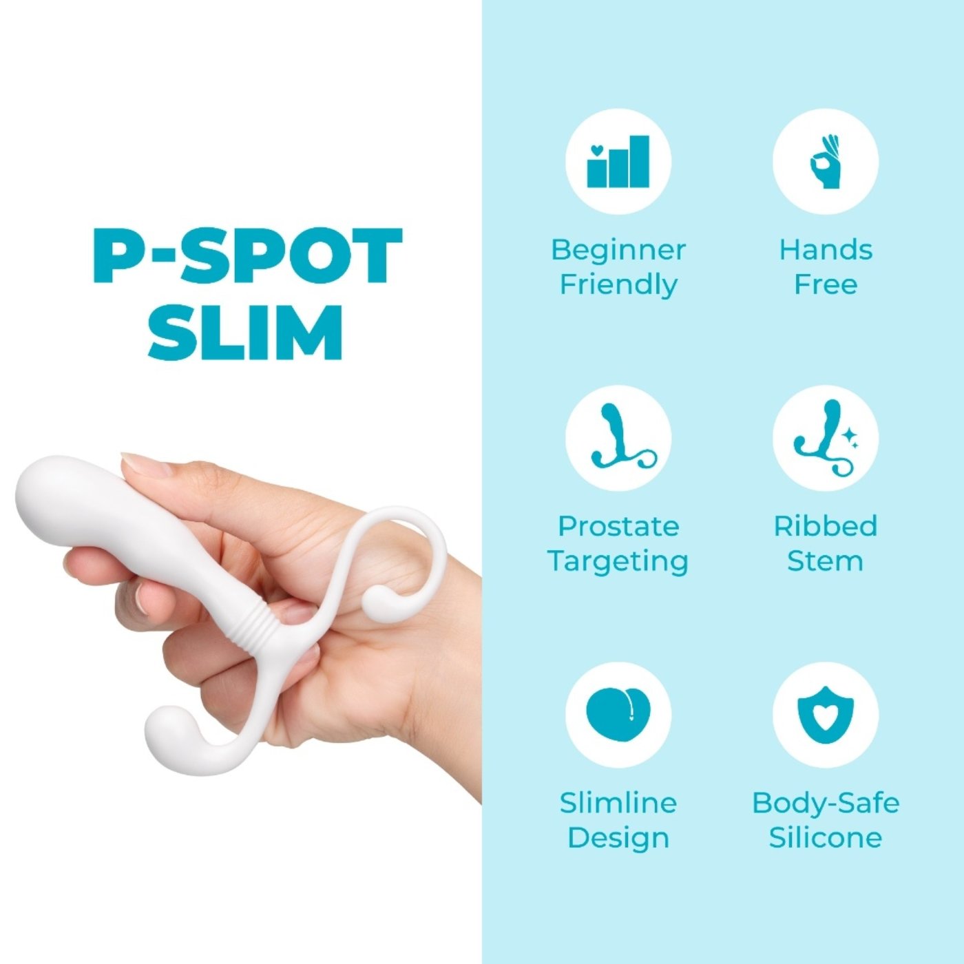 b-Vibe P-Spot Slim Hands-Free Slimline Prostate Massager