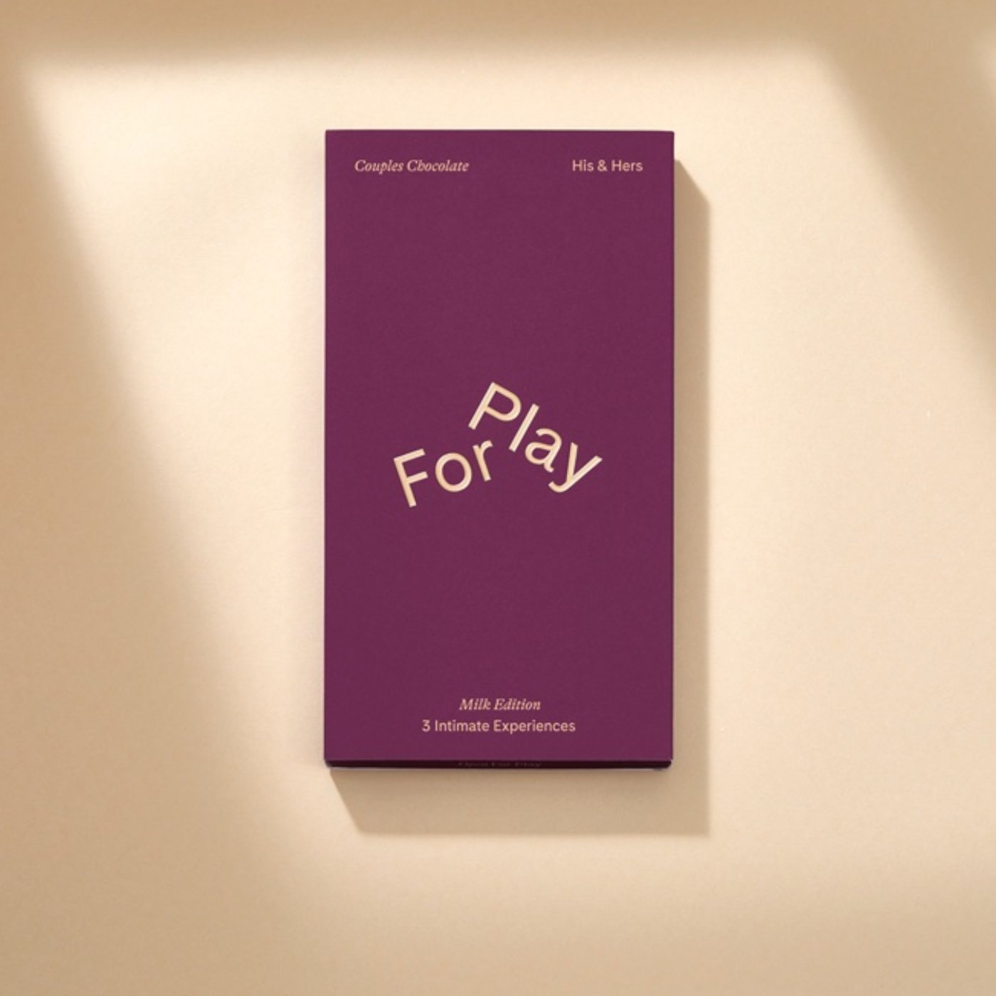 For Play His & Hers Couples Milk Chocolate Game with 6 Chocolates & Play Cards