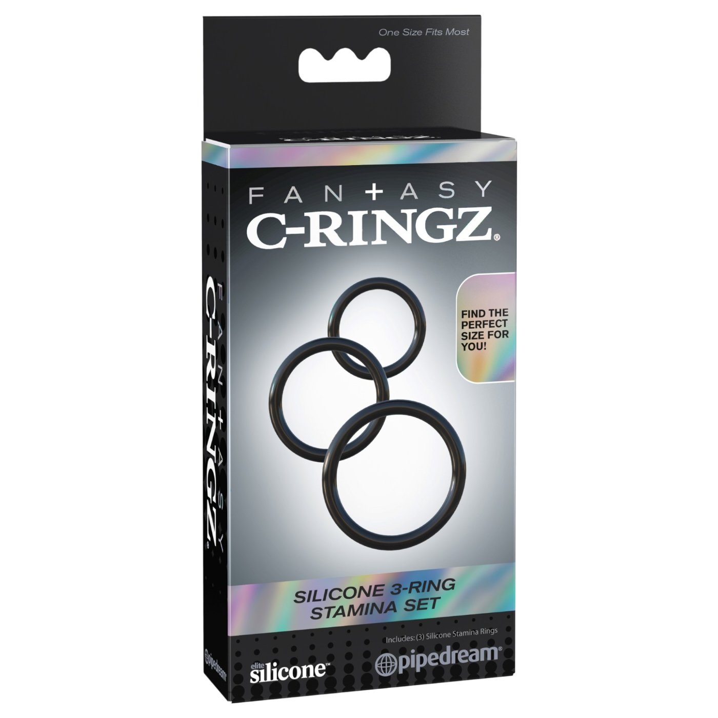 Fantasy C-Ringz Silicone Stamina Cock Ring Set (3 Pack)