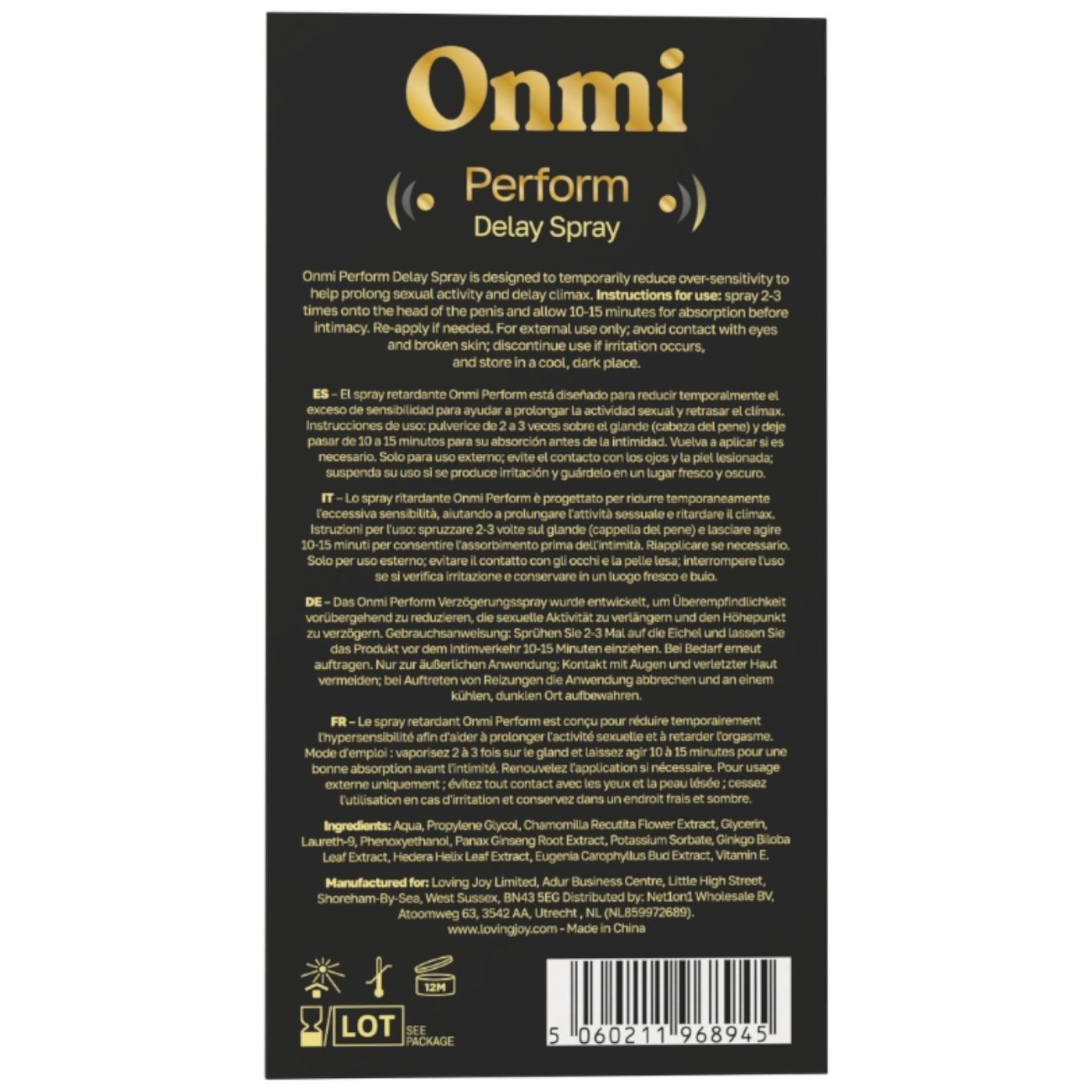 Onmi Perform Delay Spray for Men 15ml