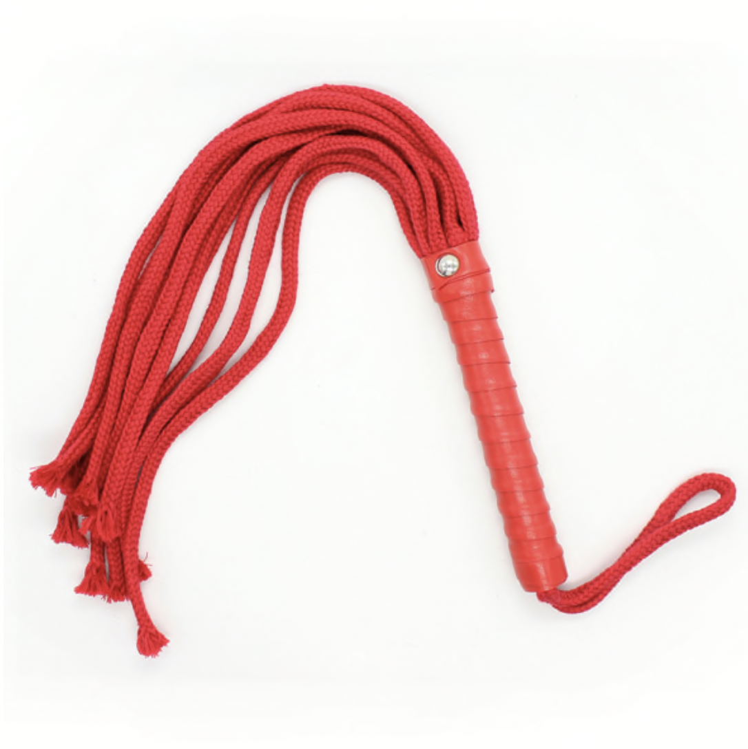 S&amp;M Red Rope Flogger