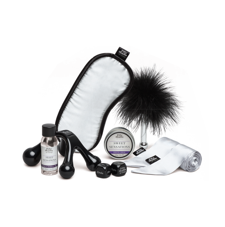 Fifty Shades of Grey Pleasure Overload Sweet Sensations Couples Role Play Set (7 Day)