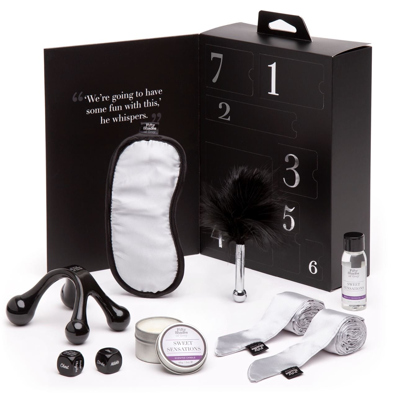 Fifty Shades of Grey Pleasure Overload Sweet Sensations Couples Role Play Set (7 Day)