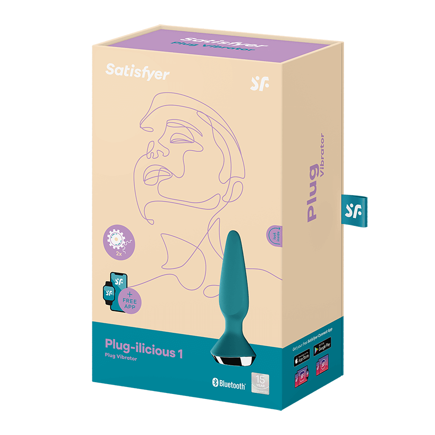 Satisfyer Butt Plug Plug-Ilicious 1 Petrol