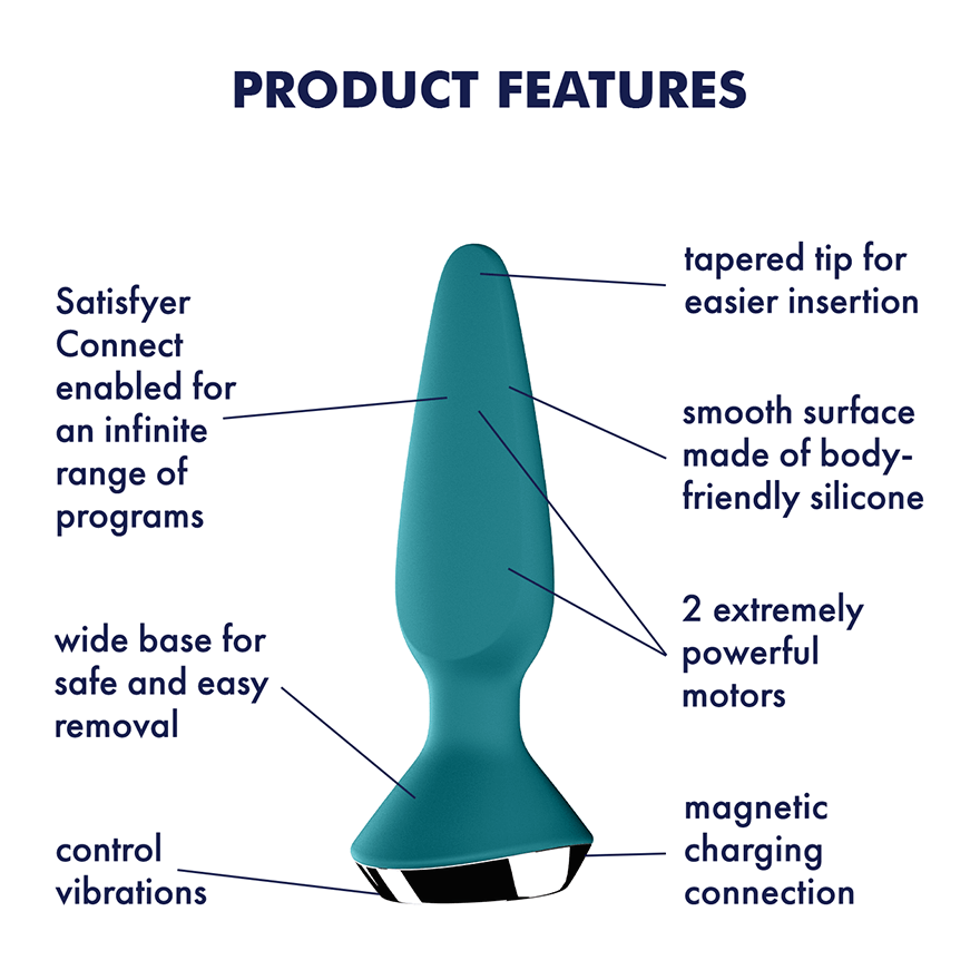 Satisfyer Butt Plug Plug-Ilicious 1 Petrol