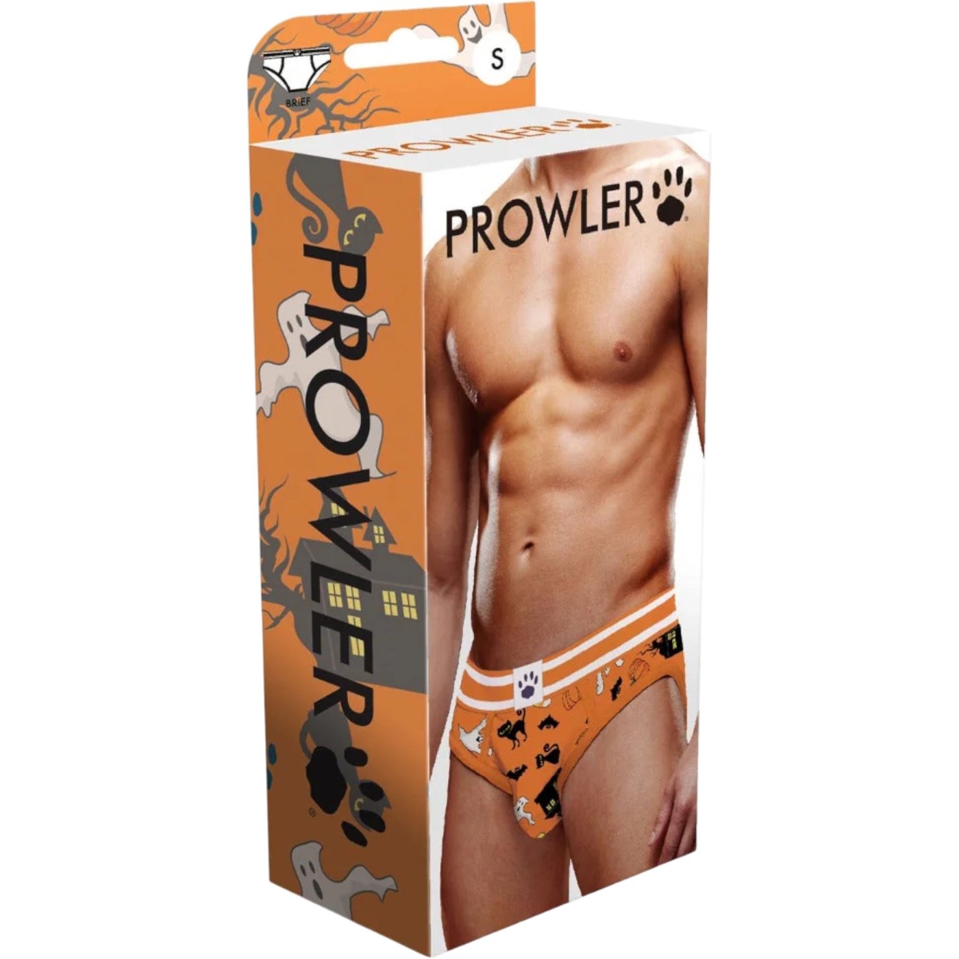 Prowler Halloween Spooky Fun Brief Orange