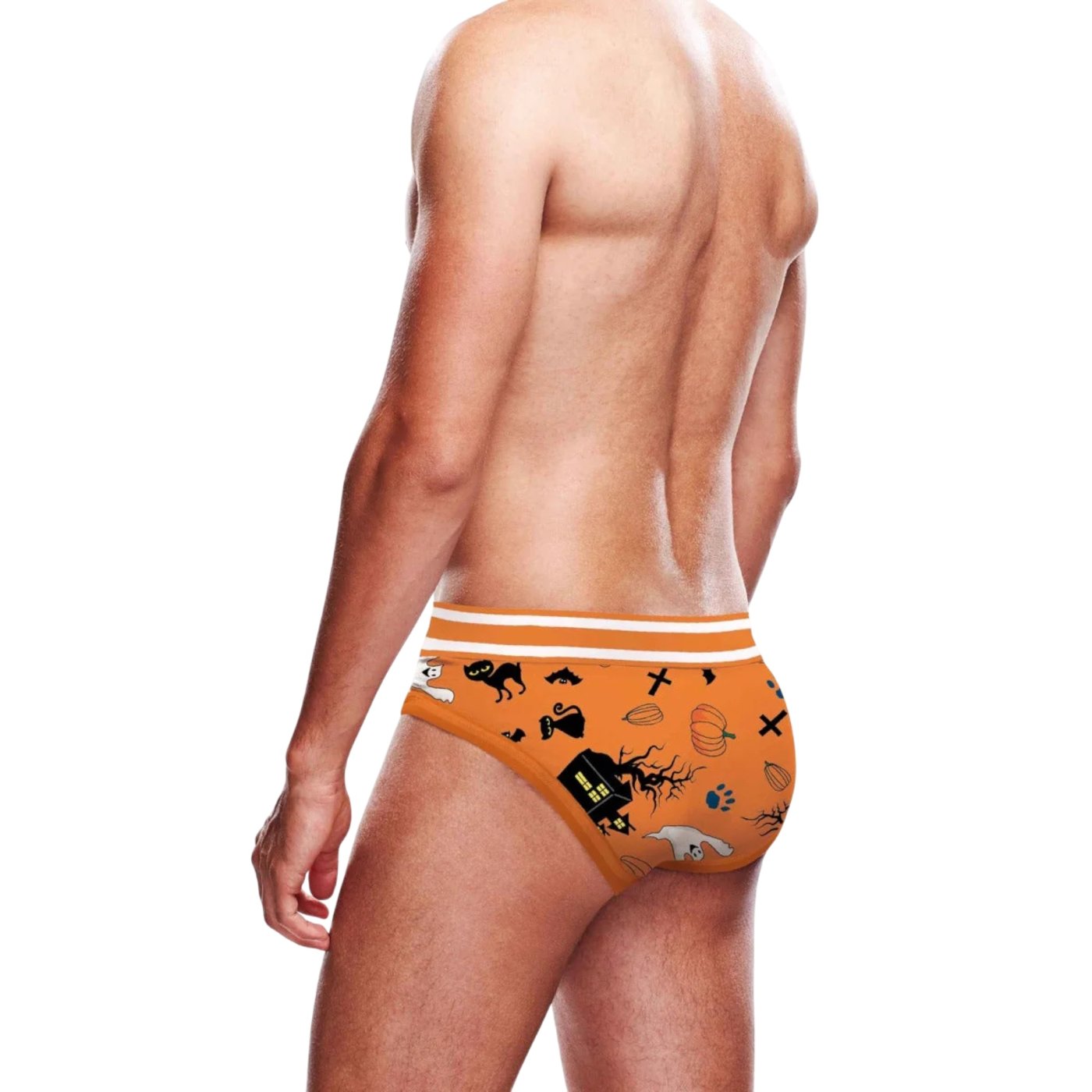 Prowler Halloween Spooky Fun Brief Orange