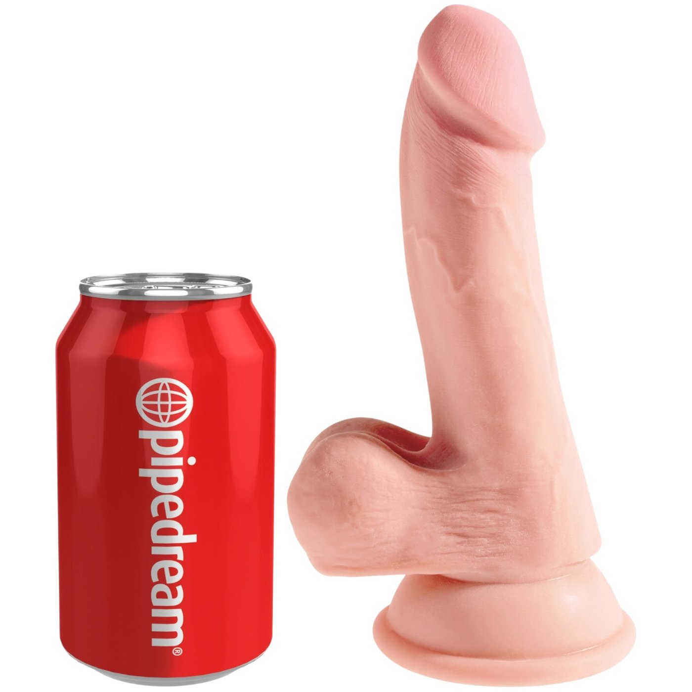 King Cock Plus 6.5 Inch Triple Density Realistic Suction Cup Dildo with Balls