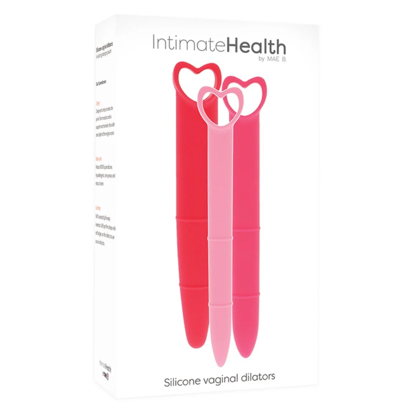 Mae B Intimate Health Silicone Vaginal Dilator Set (3 Pack)