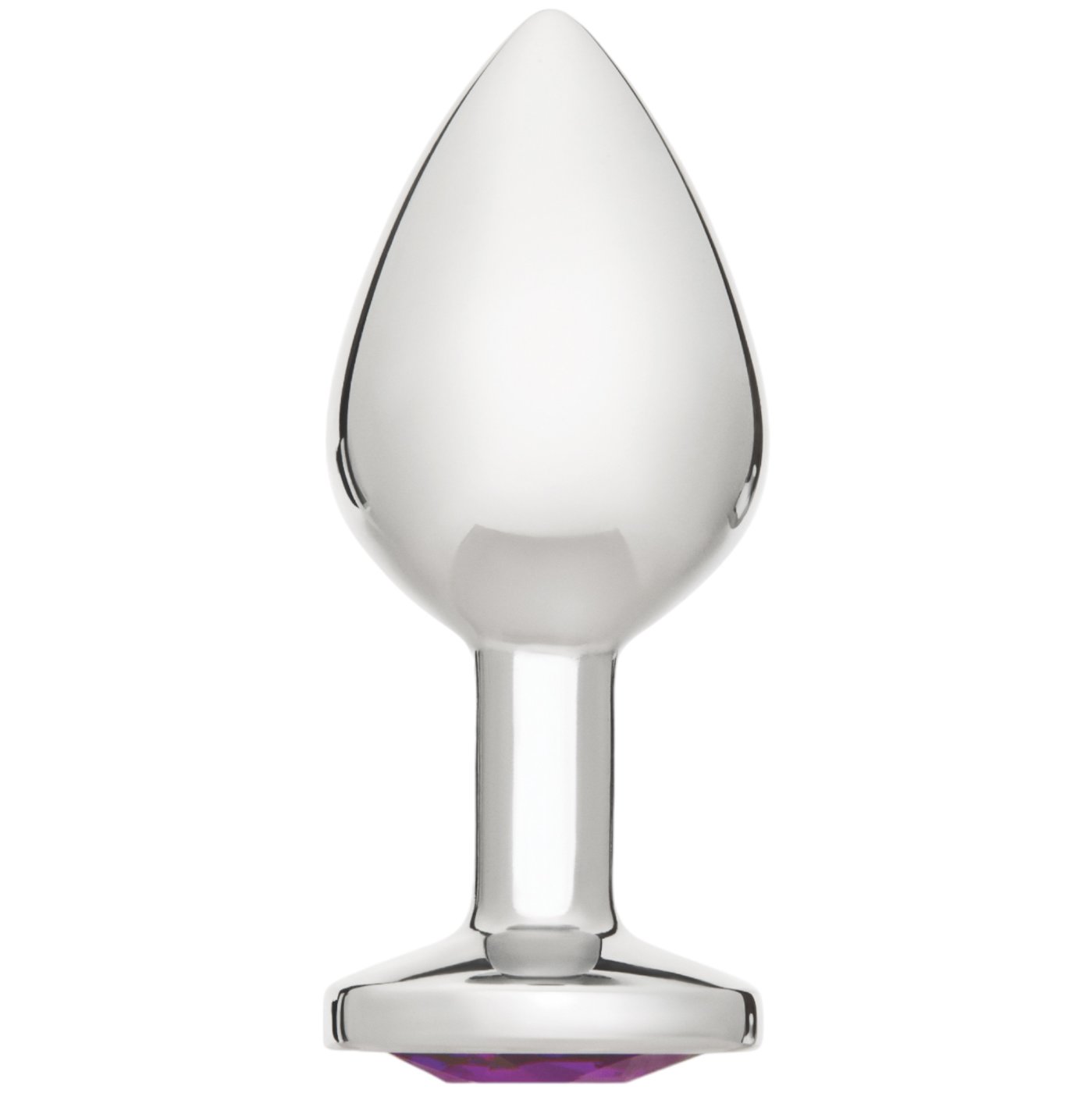 Me You Us Crystal Jewels Jewelled Metal Butt Plug Medium Purple