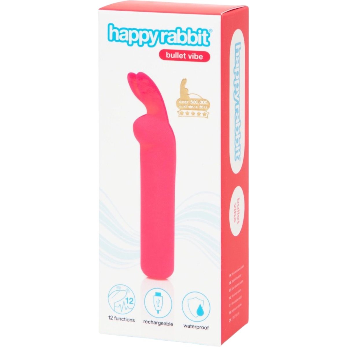 Happy Rabbit Rechargeable Rabbit Ears Bullet Vibrator Pink