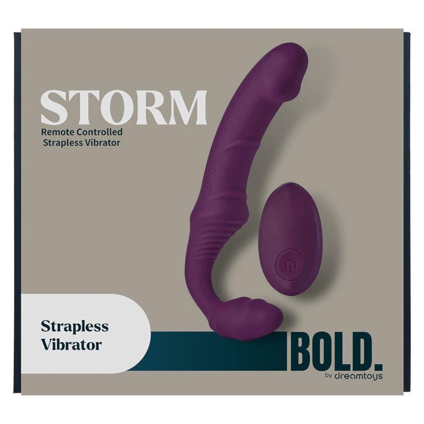 Dreamtoys Bold Storm Remote-Controlled Dual-Ended Strapless Strap-On Vibrator