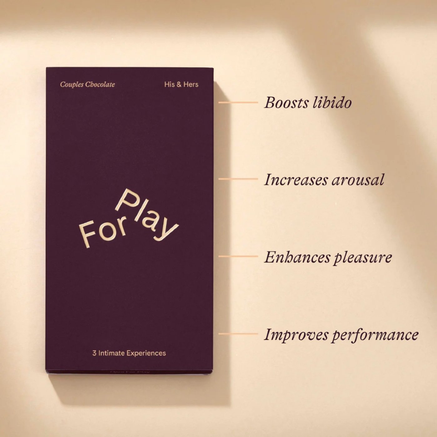 For Play His & Hers Couples Dark Chocolate Game with 6 Chocolates & Play Cards