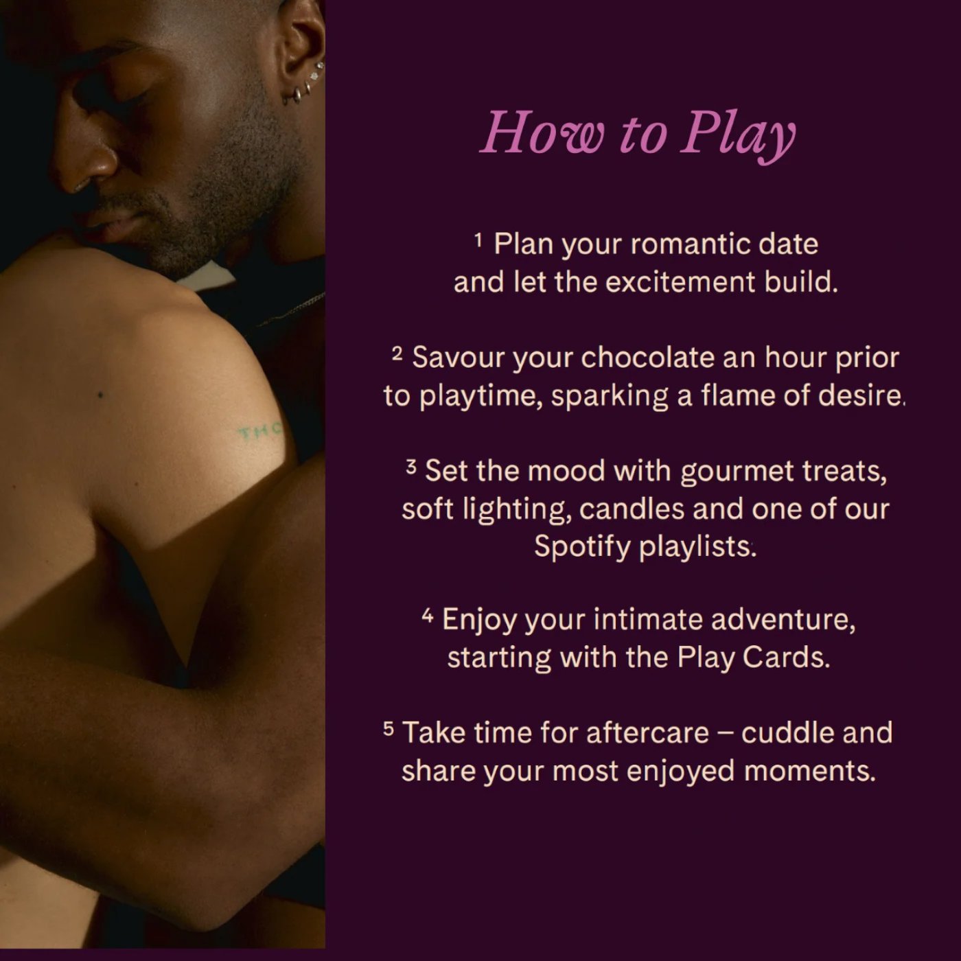 For Play His & Hers Couples Dark Chocolate Game with 6 Chocolates & Play Cards