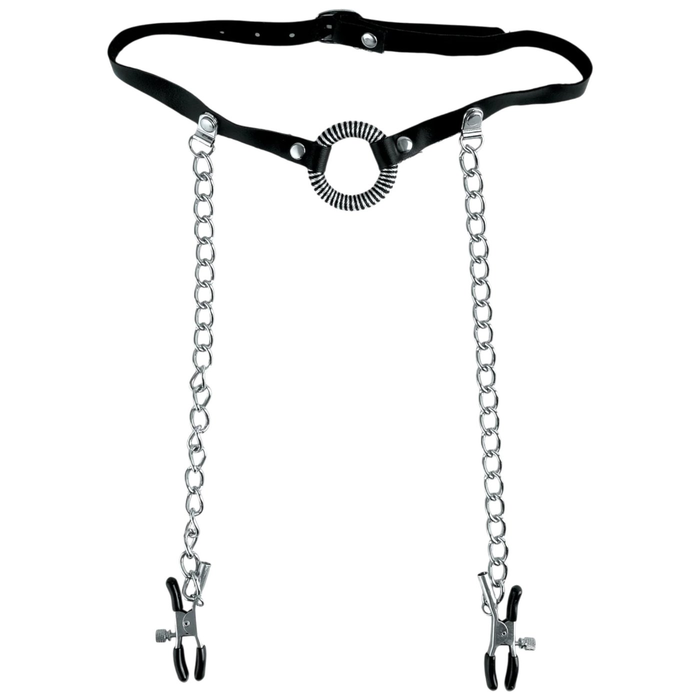 Fetish Fantasy O-Ring Gag &amp; Nipple Clamps