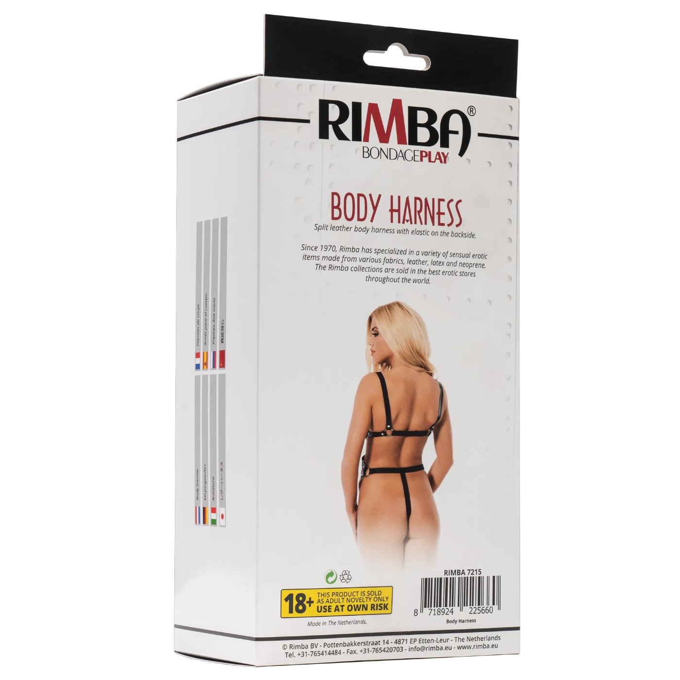 Rimba Leather Open-Cup Body Harness