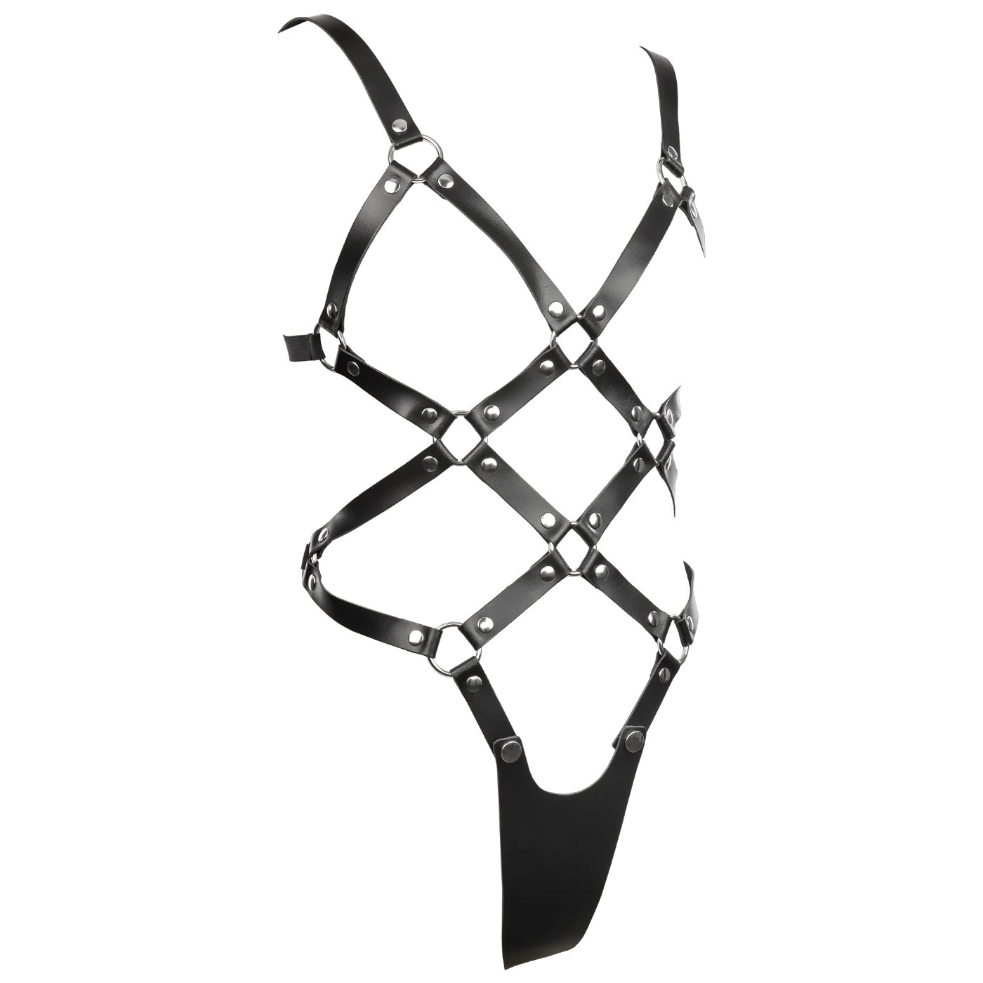 Rimba Leather Open-Cup Body Harness