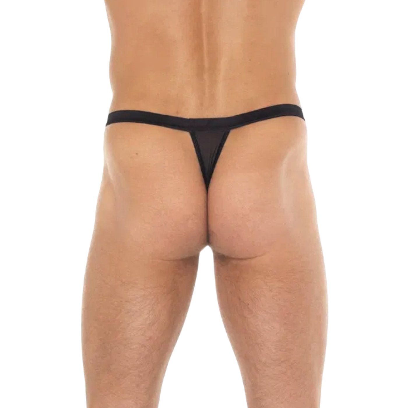 Rimba Men’s Black Open Thong G-String