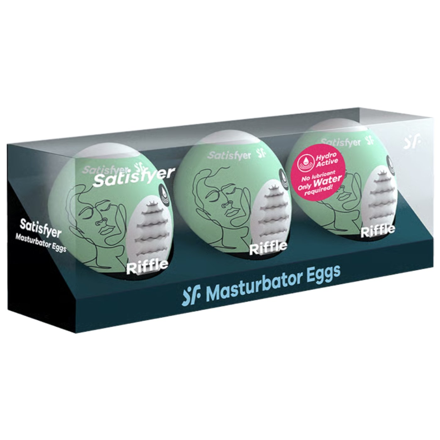 Satisfyer Riffle 3-Piece Male Masturbator Egg Set