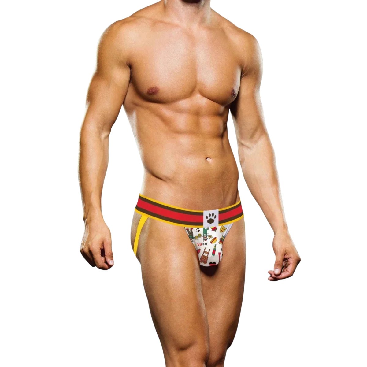 Prowler Berlin Jockstrap Yellow & Red, Xxl
