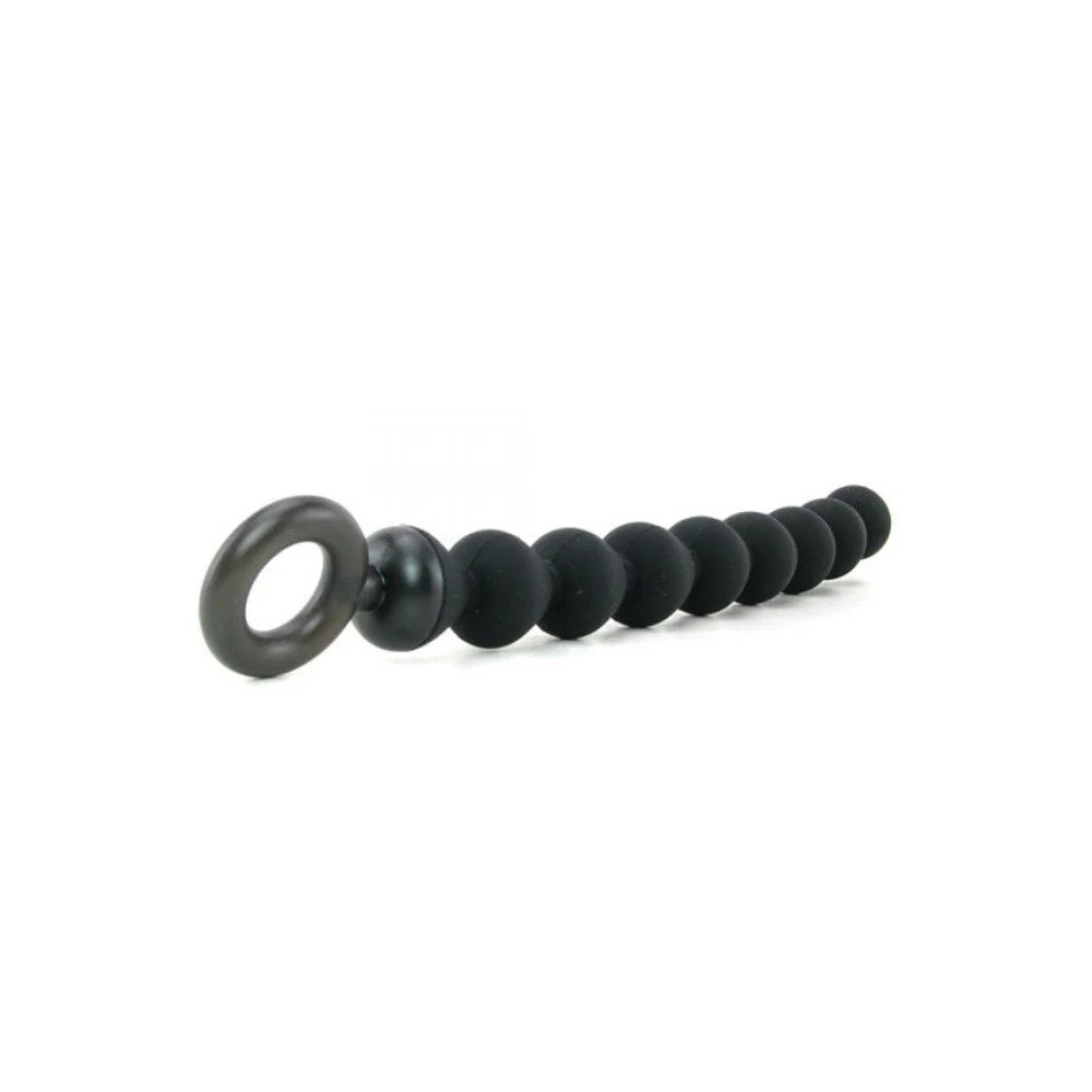 S&M Black Silicone Anal Beads