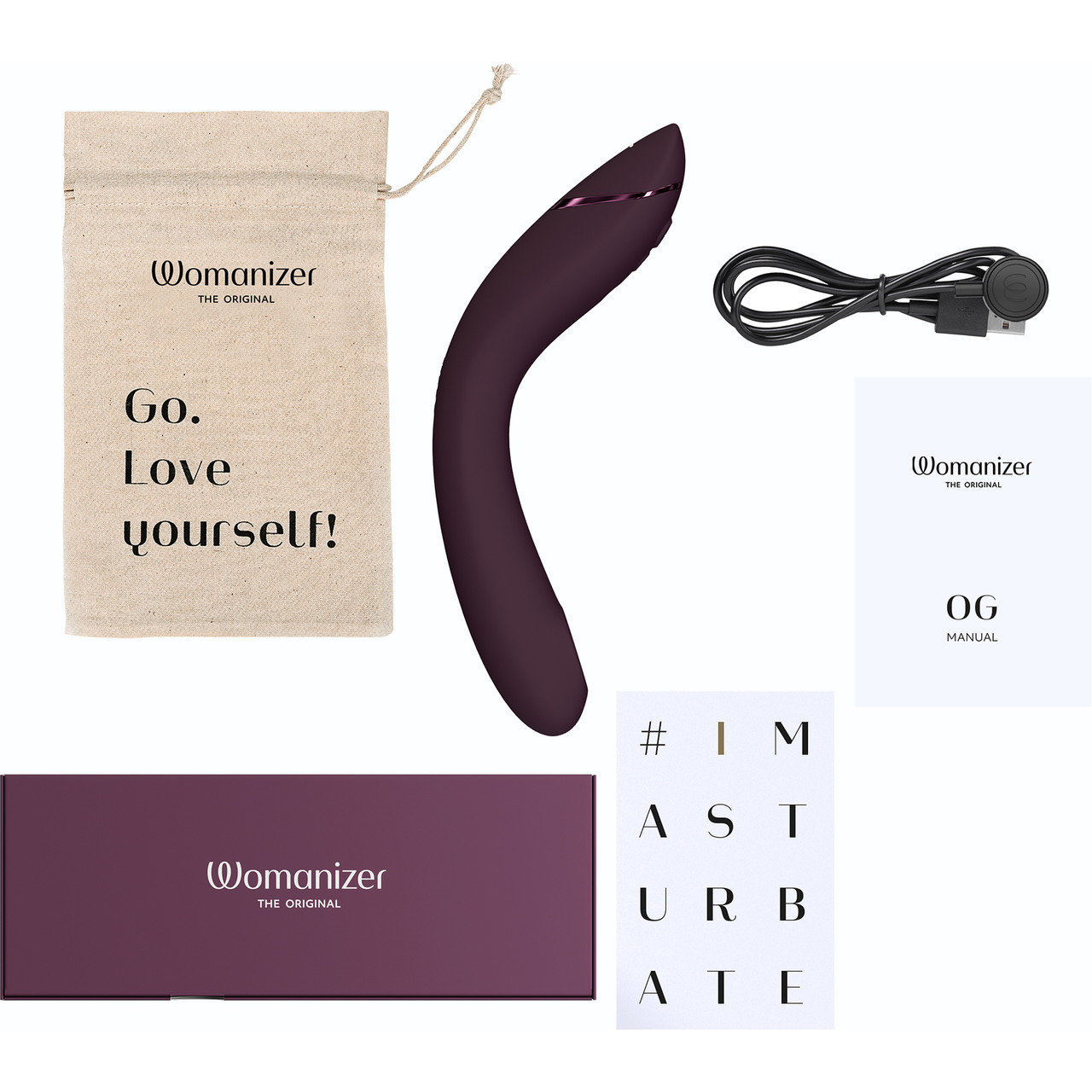 Womanizer OG Pleasure Air G-Spot Stimulator Aubergine