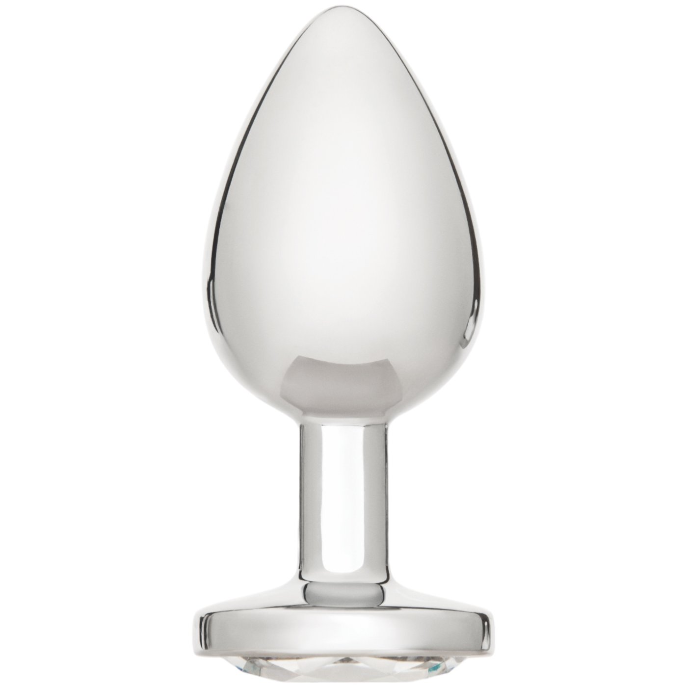 Me You Us Crystal Jewels Jewelled Metal Butt Plug Large Clear
