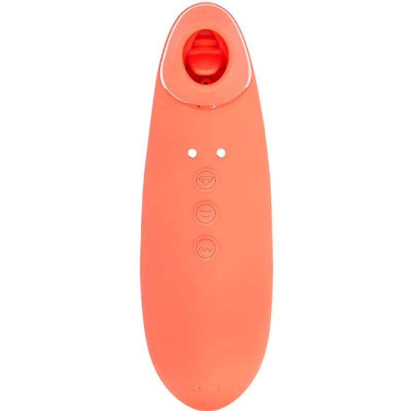 Nu Sensuelle Trinitii 3 in 1 Clitoral Suction Tongue Vibe Coral