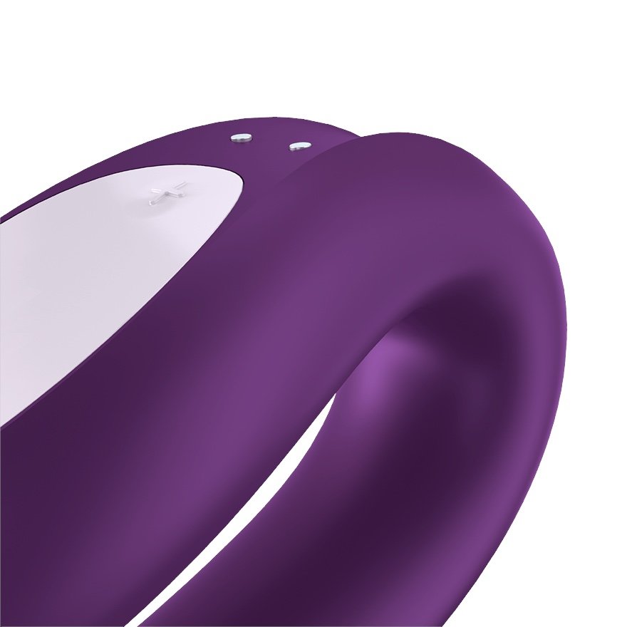 Satisfyer Double Joy App Controlled Rechargeable Vibrator Violet
