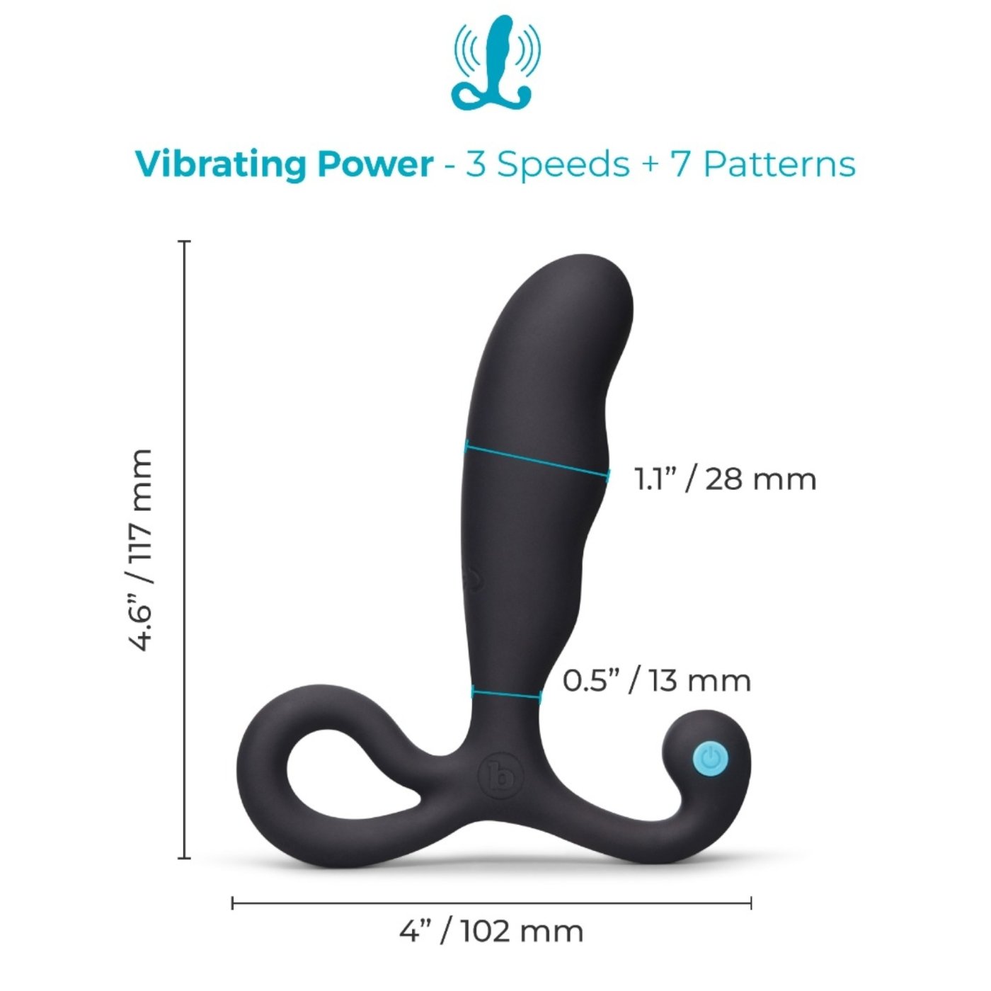 b-Vibe P-Spot Vibing Hands-Free Rechargeable Vibrating Prostate Massager