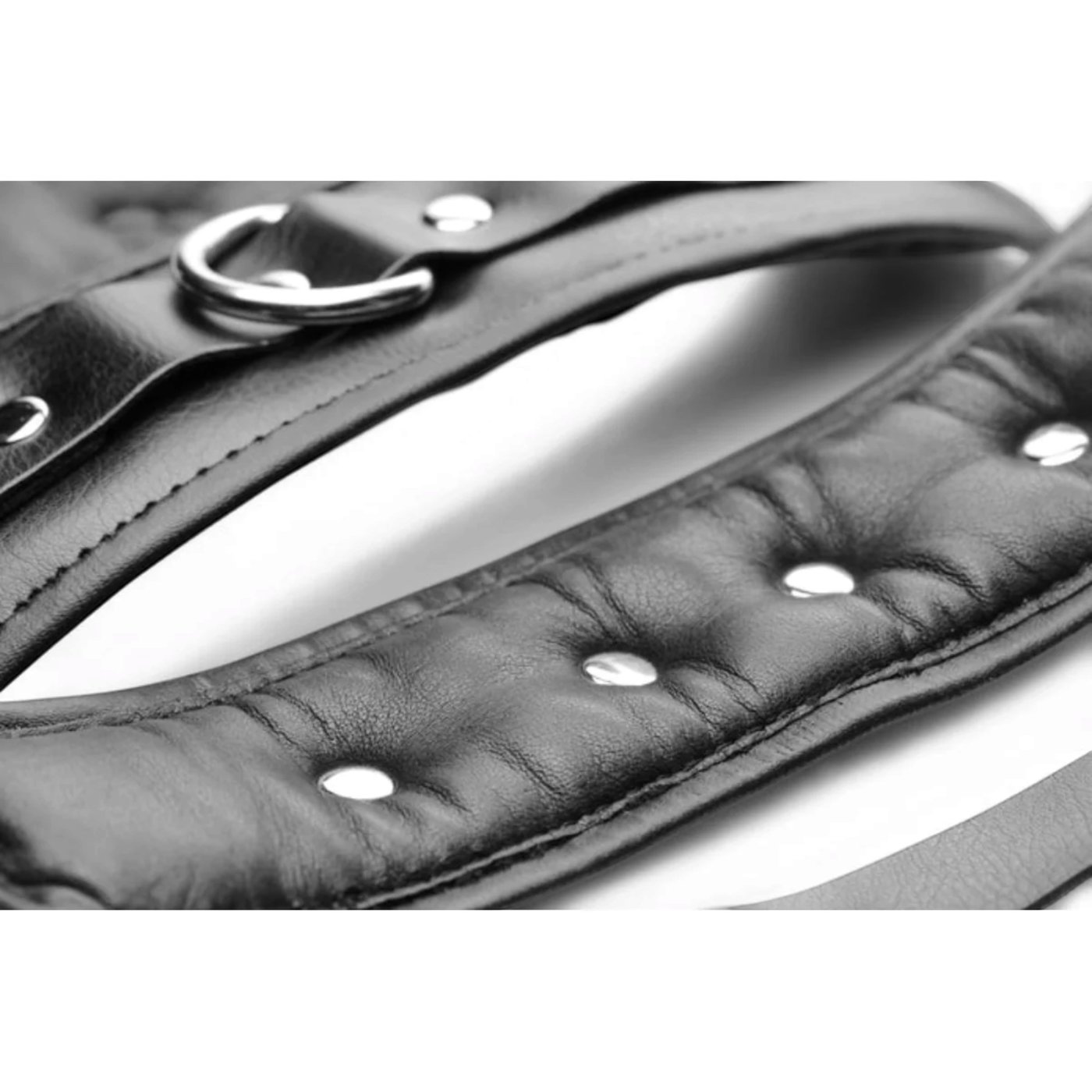 Master Series PU Leather Lined Wrist Cuffs Black