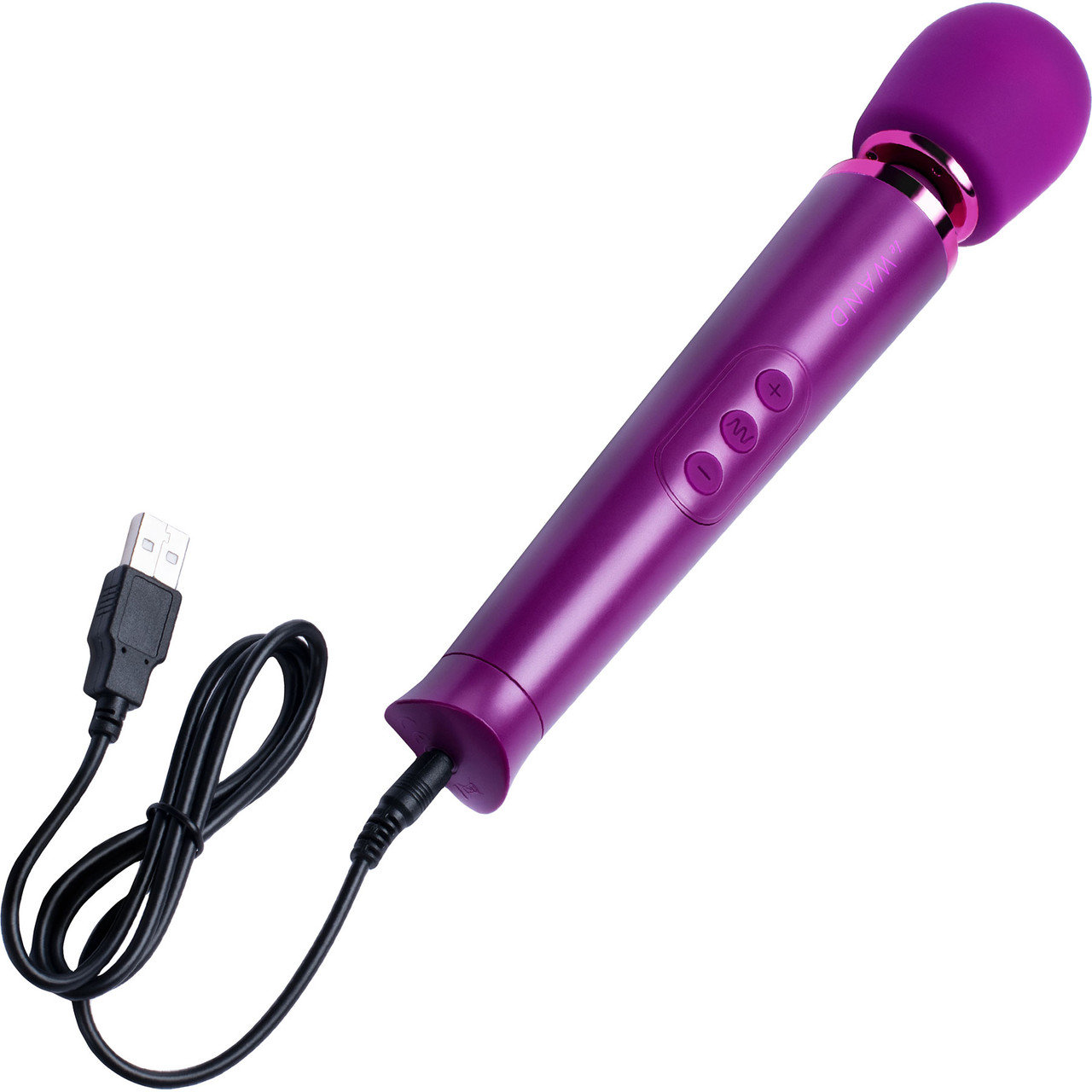 Le Wand Petite Mini Rechargeable Massage Wand Vibrator Dark Cherry