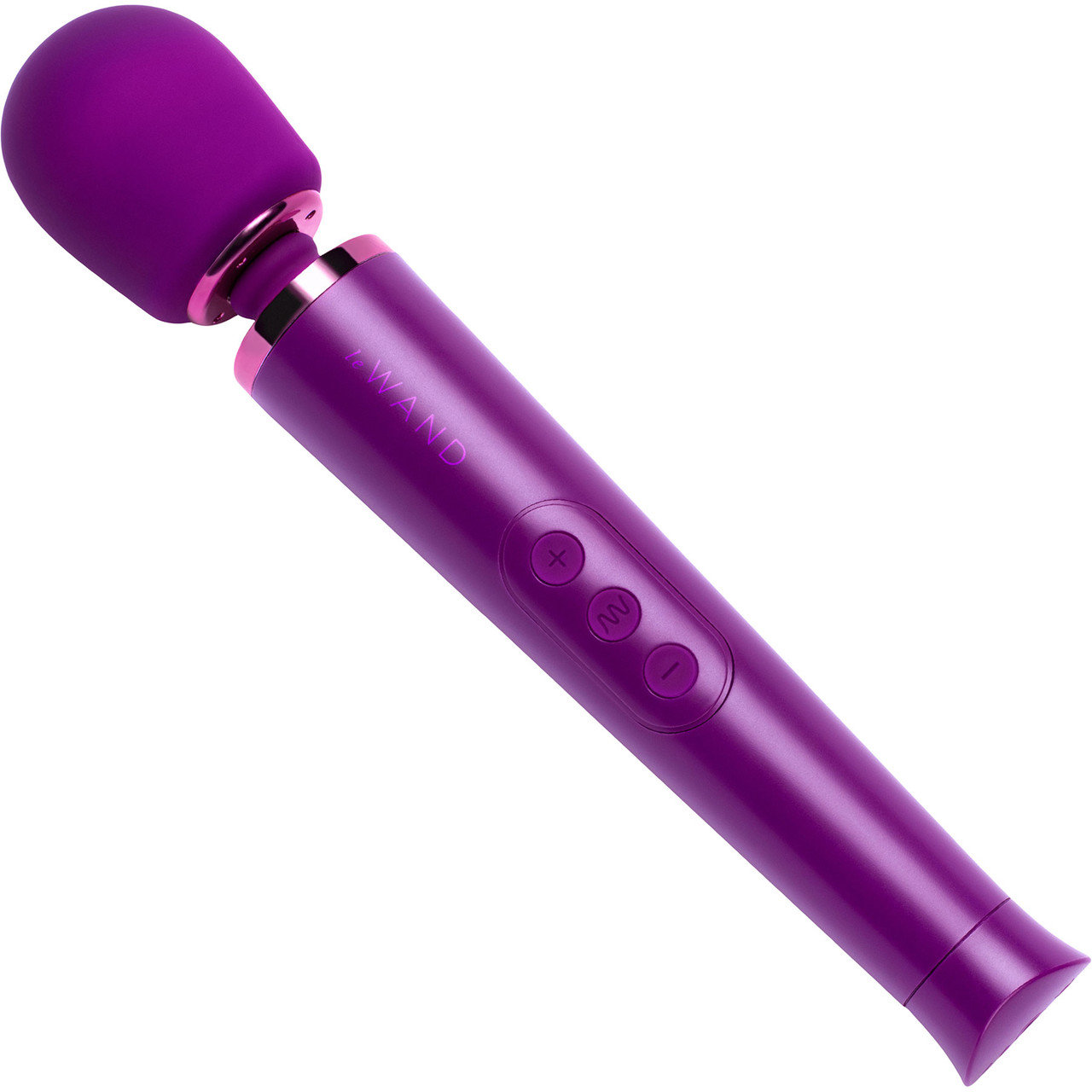Le Wand Petite Mini Rechargeable Massage Wand Vibrator Dark Cherry