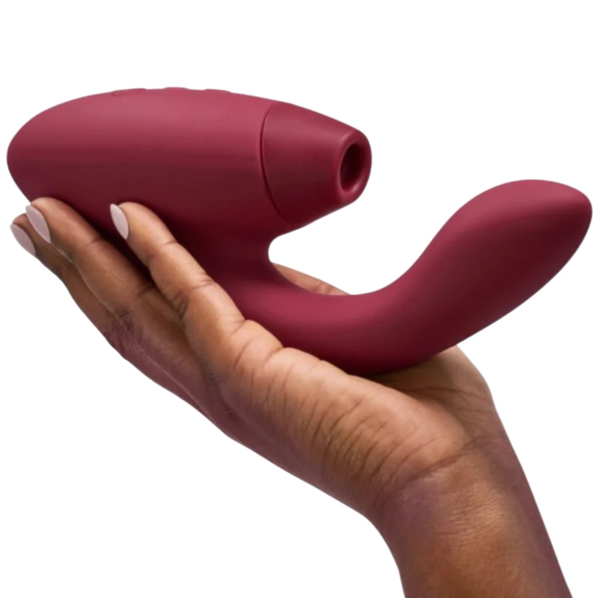 Womanizer Duo 2 Rechargeable Silicone G-Spot and Clitoral Stimulator, Bordeaux