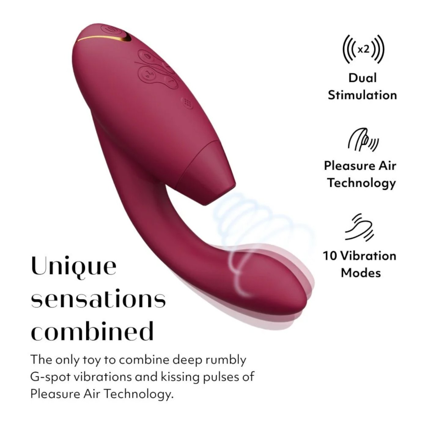 Womanizer Duo 2 Rechargeable Silicone G-Spot and Clitoral Stimulator