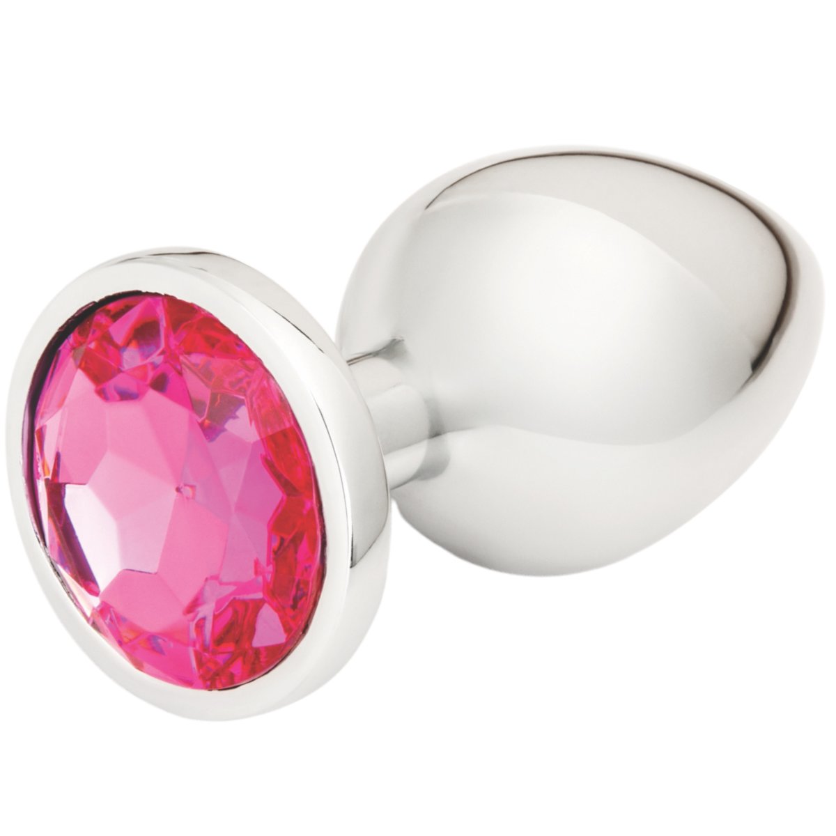 Me You Us Crystal Jewels Jewelled Metal Butt Plug Large Pink