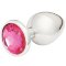 Me You Us Crystal Jewels Jewelled Metal Butt Plug Large Pink
