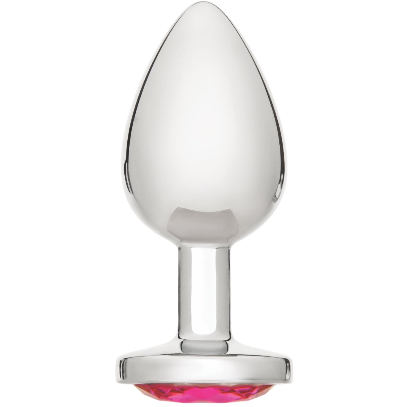 Me You Us Crystal Jewels Jewelled Metal Butt Plug Large Pink