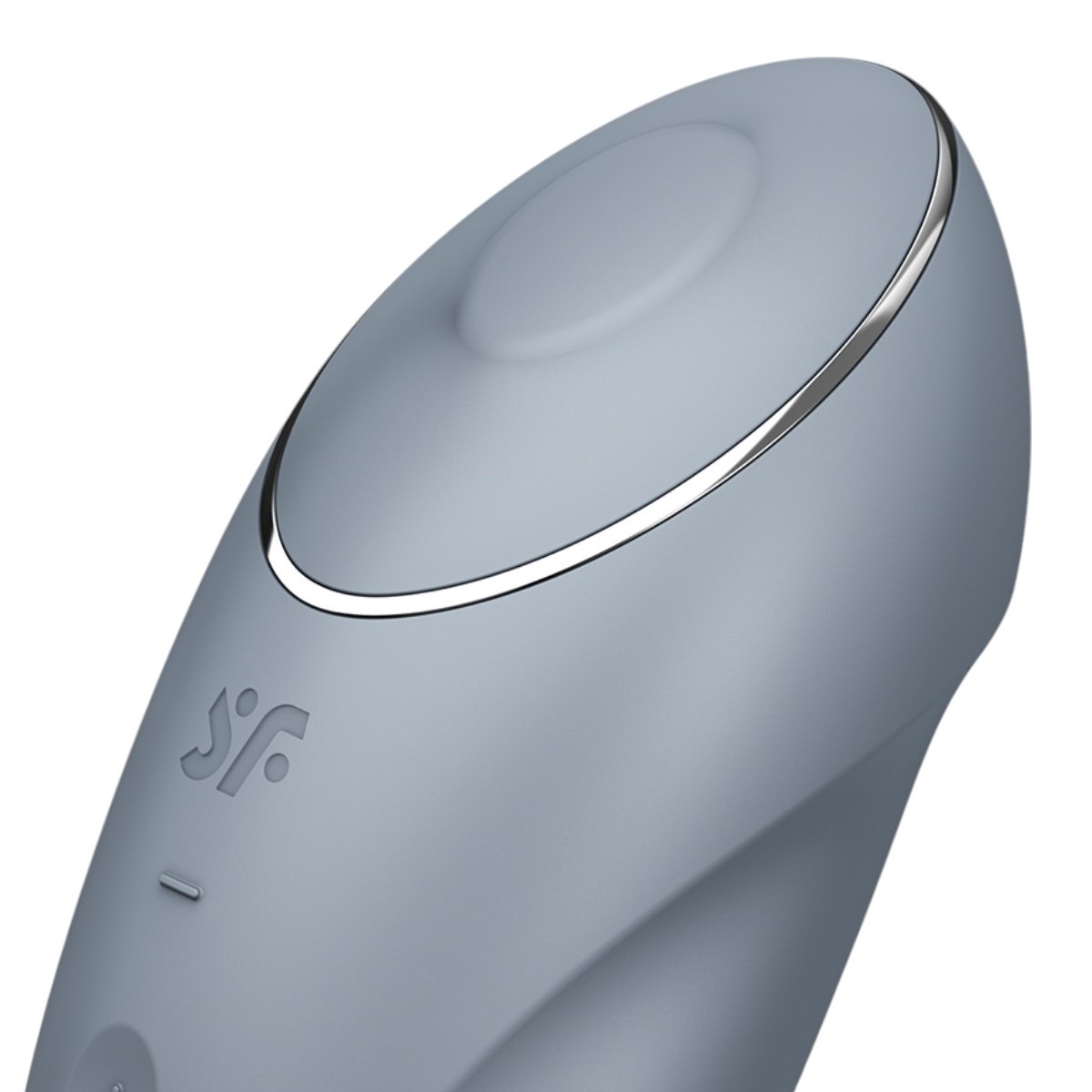 Satisfyer Tap & Climax 1 Tapping Motion Lay-On Clitoral Vibrator Blue-Grey