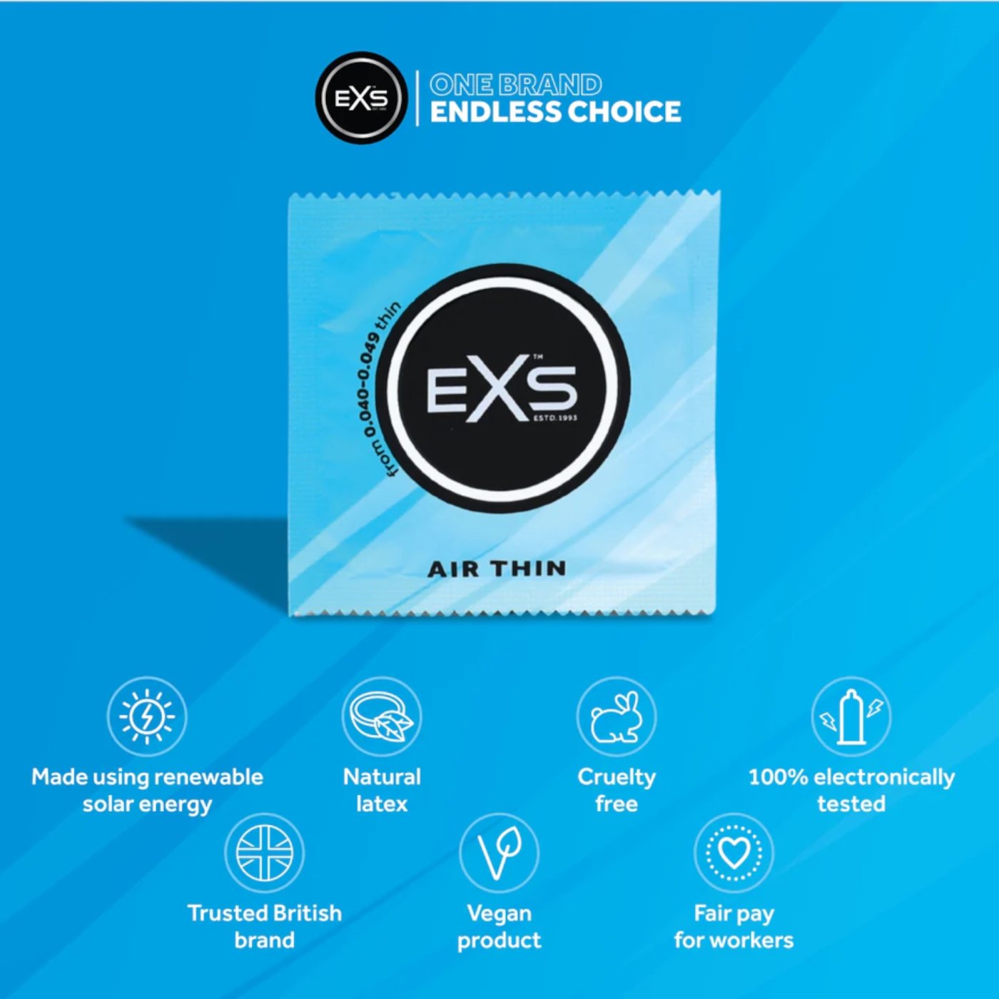 EXS Air Thin Condoms 48 Pack