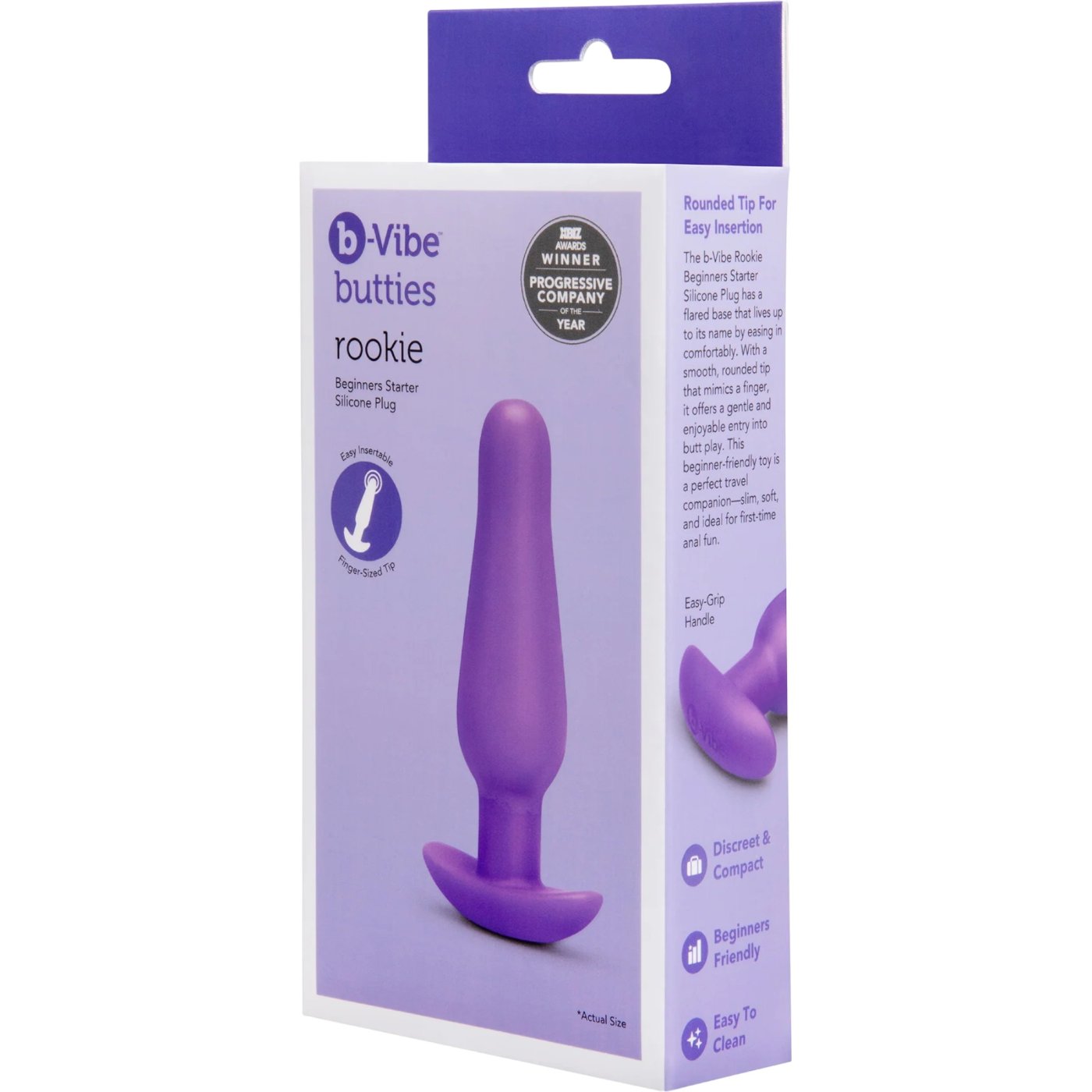 b-Vibe Butties Rookie Beginner Silicone Butt Plug