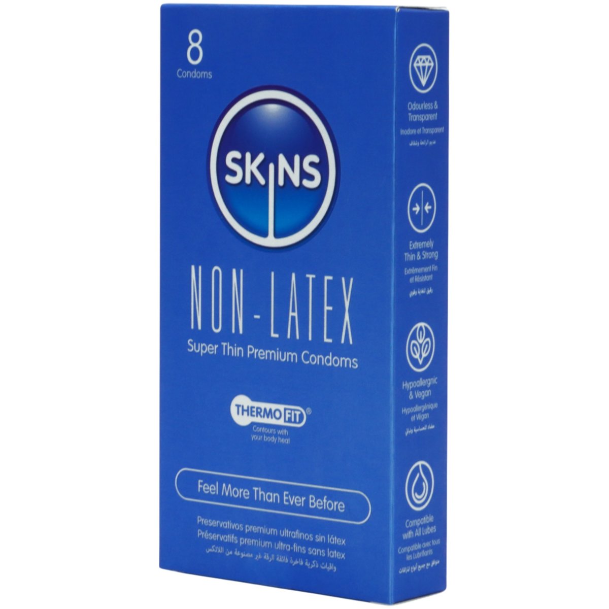 Skins Non-Latex Super Thin Premium Condoms, 8 Pack