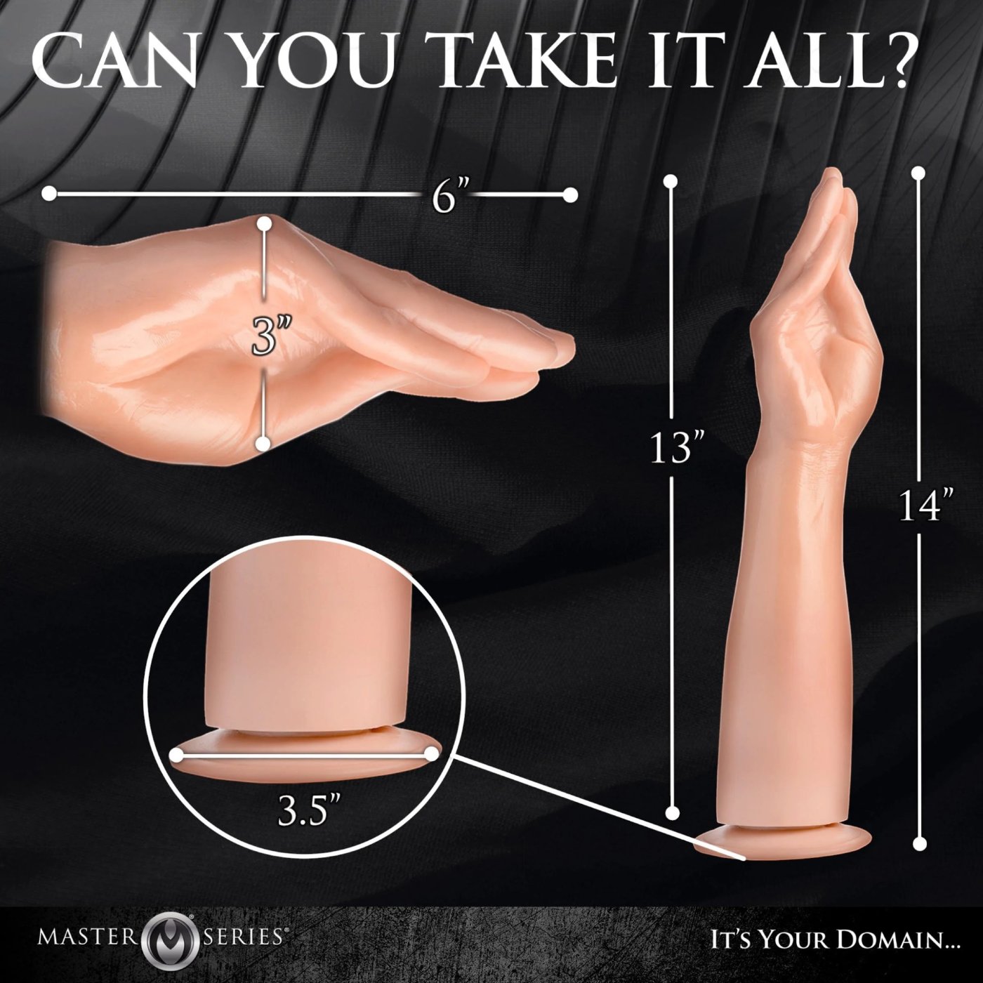 Master Series The Fister Hand and Forearm Dildo