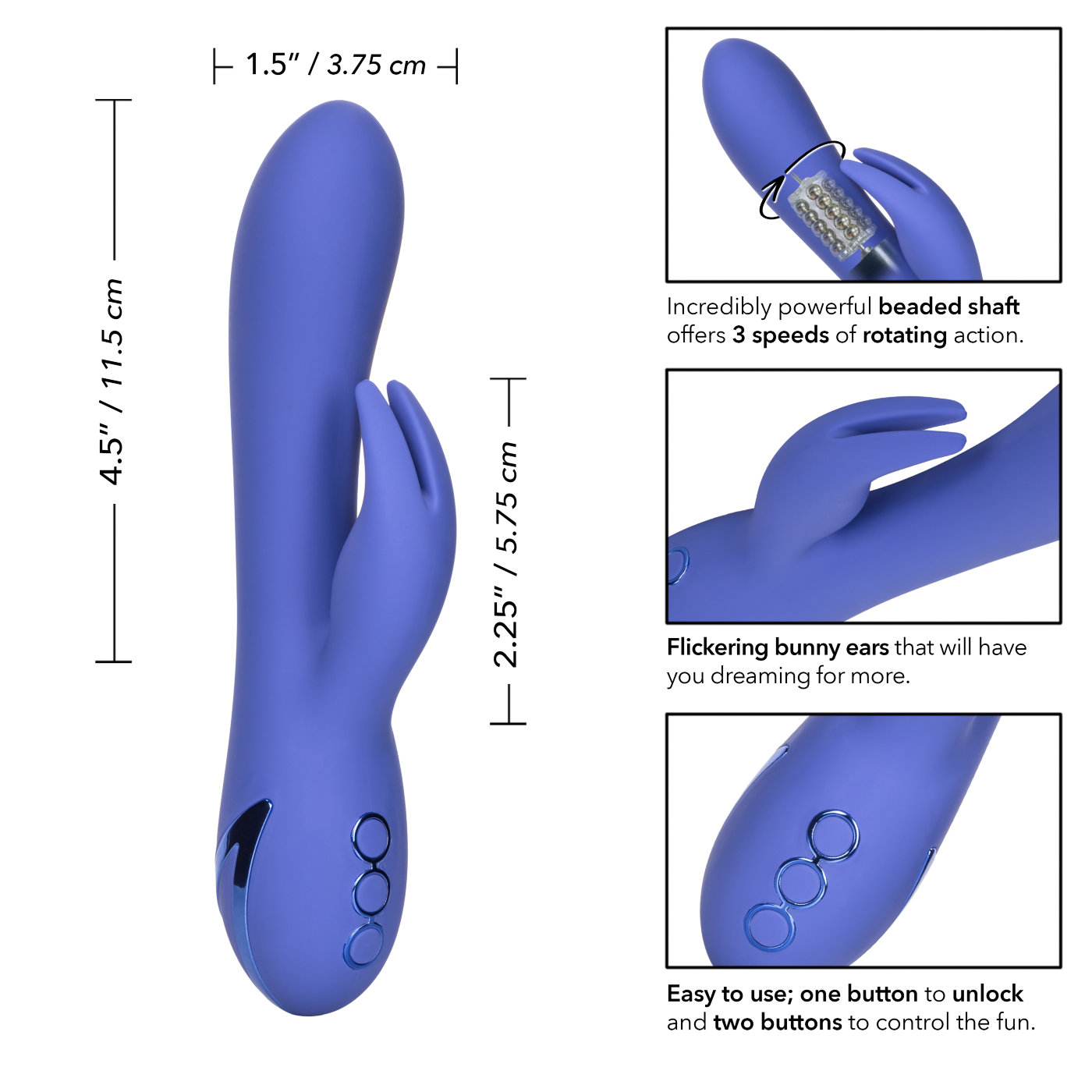California Dreaming Beverly Hills Bunny Rechargeable Rabbit Vibrator