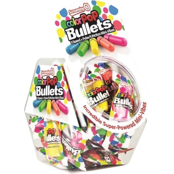 Screaming O ColorPoP Bullet in Candy Bowl Dispenser (40 Pack)