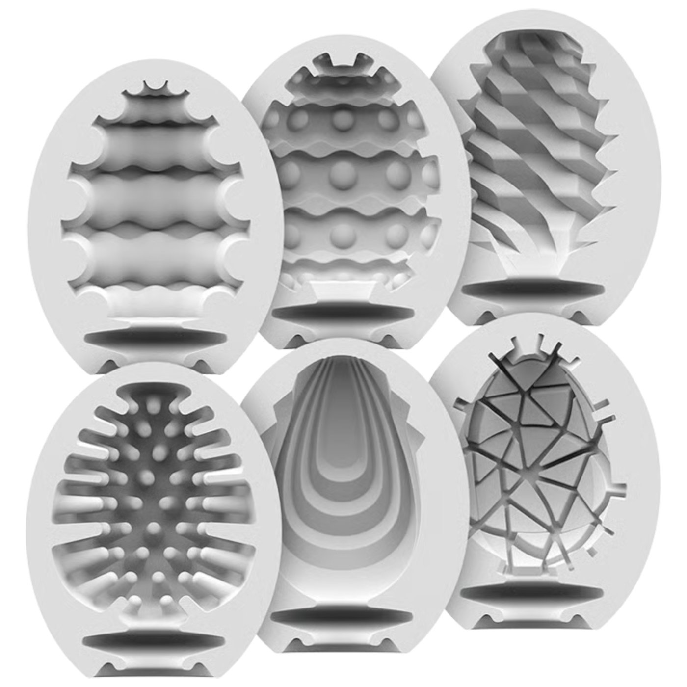 Satisfyer Assorted 6-Pack Male Masturbator Egg Set