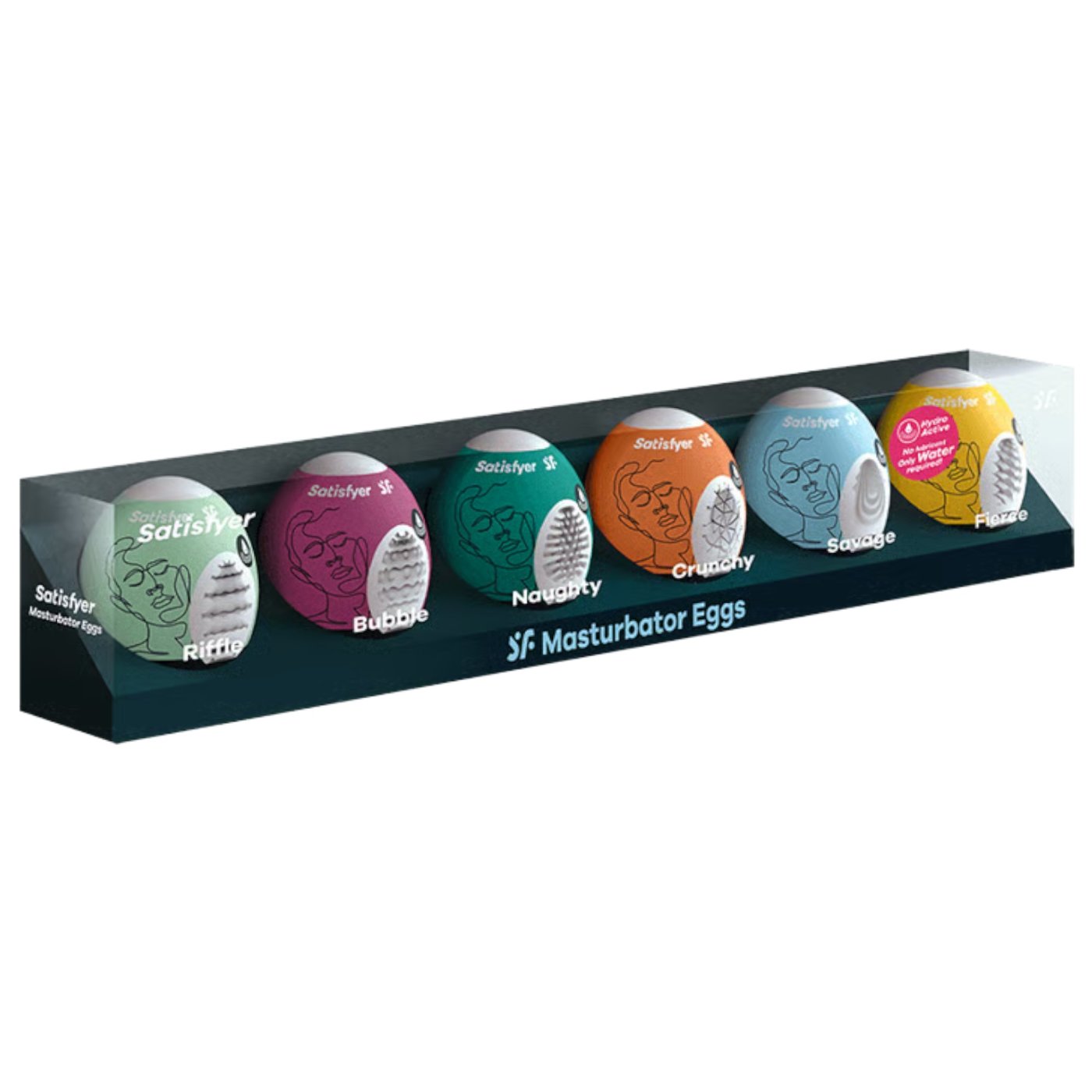 Satisfyer Assorted 6-Pack Male Masturbator Egg Set
