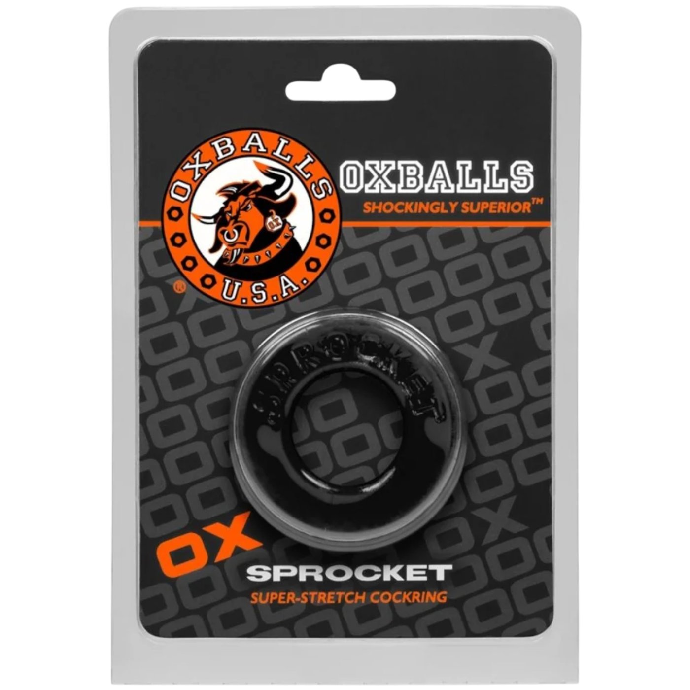 Oxballs Sprocket Cock Ring Black